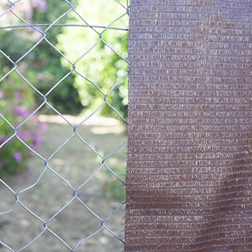 Ferretelix® Malla de Ocultación para Jardín Color Marrón 1 MT X 100 MT | Cobertura 95% Sombreado | Ideal para Vallas, Terrazas, Balcones y Espacios Exteriores