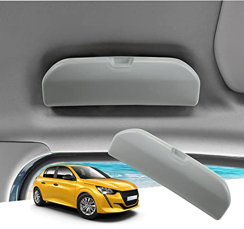 GAFAT Kompatibel mit Peugeot 208 e-208/2008 e-2008 Restyling 2020-2025 2026 Sonnenbrillenhalter Brillenetui, 208 2008 GT 2025 Aufbewahrungsbox Organizer [OEM Original] (Grau)