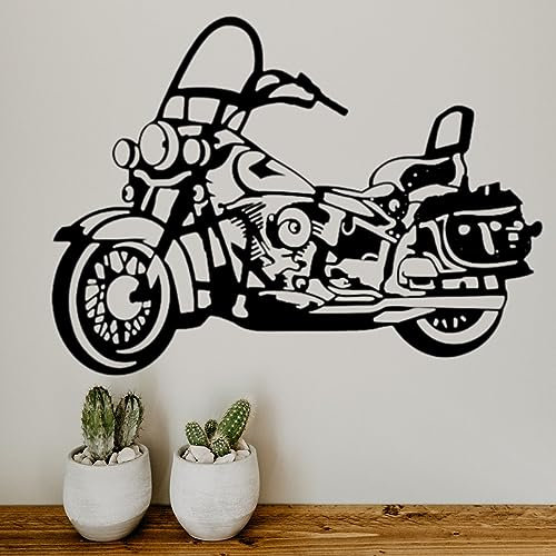 Wanddeko aus Metall für den Innen- und Außenbereich, amerikanisches Motorrad