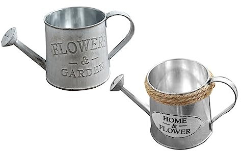 Yardwe 2piezas Arreglo Floral Regadera De Metal Regaderas para Jardinería para Decoración De Escritorio Macetas para Plantas para Jardín
