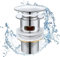 Ainiv Bonde de Lavabo Pop-up, Bouchon Lavabo Salle de Bain, avec Crépine Anti-colmatage, Bonde Universelle avec Trop-Plein pour Lavabo et Évier, 41-55mm