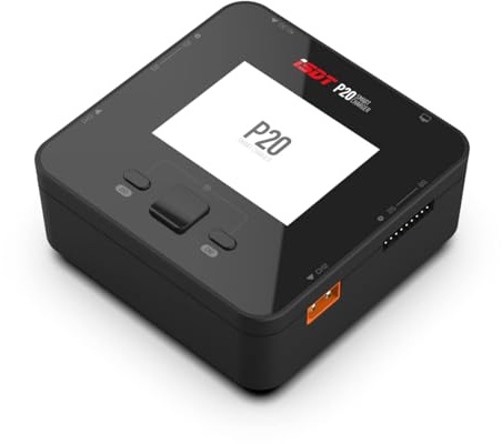 ISDT P20 Lipo Schnell Ladegerät,DC 500WX2 20A Dual Smart Ladegerät für Life, LiIon, LiPo(1-8S)/LiHv(1-70S)/Pb(1-12S); NiMH/Cd(1-16S) Akkus