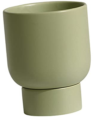 POPETPOP 2pièces Pot De Fleurs Simple avec Soucoupe pour Plantes Succulentes Jardinière Style Nordique Lot de Pots Verts