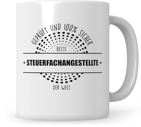 Sweetify Beste Steuerfachangestellte Tasse, Steuerbürö, Rechnungswesen, Buchhaltung