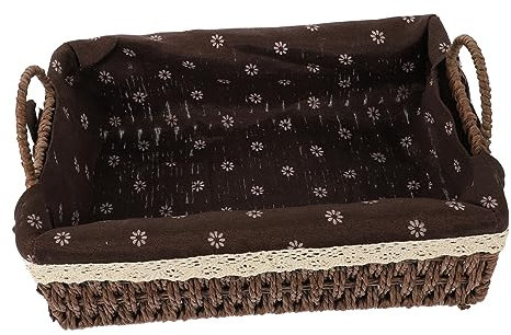 Beatifufu Woven Basket Aufbewahrungskorb Für Zuhause Geflochtener Organizer Für Spielzeuge Und Kleinigkeiten Große Kaffee-farbe Für Wohnzimmer Und Kinderzimmer