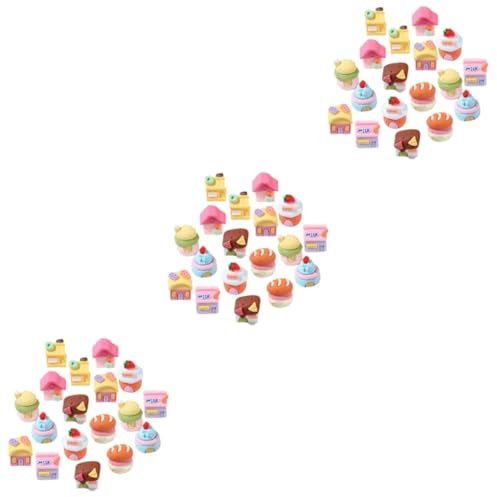 Toyvian 54stücke Teiliges Aus Kreativen Cartoon-hausfiguren Aus Resin Miniatur-Dekoration Für Mikrolandschaften -zubehör Für Bastelprojekte Niedliche Tischdeko Und Handwerksbedarf