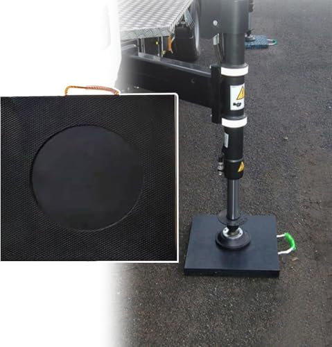 Stabilisierende Ausleger-Pads für Wohnwagen/Anhänger/Abstände, robuste Kranausleger-Pads für Bodenschutz, anpassbare, dickere Nivellierungspads, verschleißfest (B, 40 x 40 x 4 cm)