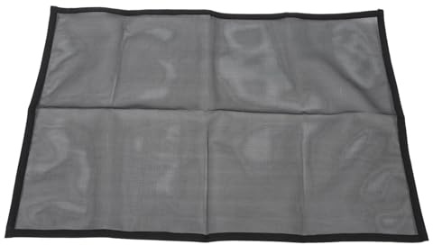 BESPORTBLE Rideau de Cheminée Sécurité Garçon et Filles et Animaux en Maille Fine Résistante la Chaleur en Pvc Noir, Écran de Protection Simple et Élégant pour Portes et Escaliers