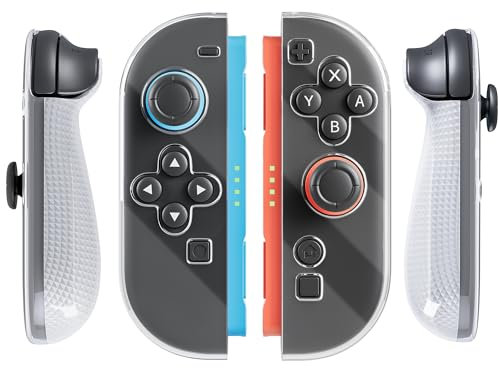 FANPL Custodia per controller Joycon per Nintendo Switch 2, custodia protettiva per Joycons 2 TPU Soft Shell, design ergonomico e installazione comoda e facile - motivo a rombi