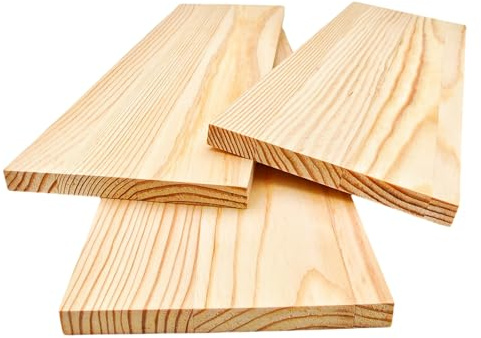 3PCS Rectangle Wood Boards Unfinished Wood Blocks for Crafting, 30x10x1cm Blank Whittling Wooden Blocks for Carving,Painting & Burning