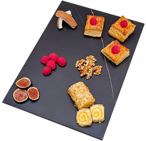 LOANE - Tabla de Cortar Multifuncional - Tabla Cortar Cocina, Material Porcelánico, Resistente al Calor y a los Arañazos, Ideal para Picar, Servir y Presentar Alimentos (Hamal)
