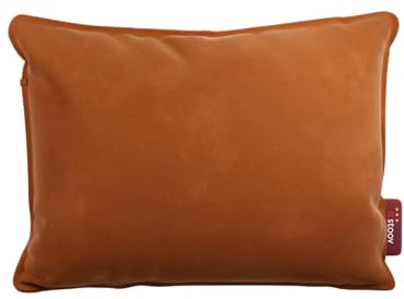 Stoov Heizkissen mit Abschaltautomatik - Kabelloses Wärmekissen mit Flex Akku: 4 bis 6,5 Std. Wärme - Elektrische Wärmflasche für Rücken & Nacken - Ploov³ 45x60 cm Velvet Orange