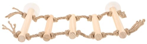 OHPHCALL Scala per Uccelli in Legno Multiuso Design Antiscivolo a Livelli per Pappagalli e Parrocchetti per Gabbia e Arrampicata