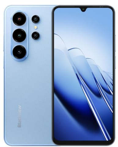 Blackview Wave 10 Smartphone 4G AI Offerte, 24GB+256GB (2TB Esterna), 6,88 HD+, 3 Assistenti Intelligenti AI, Fotocamera 32MP+13MP, Slot per 3 Schede, Android 16 Dual SIM Cellulare GPS, Blu
