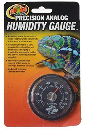 Zoo Med TH-21E Analog Humidity Gauge -zur Messung der Luftfeuchtigkeit in Terrarien