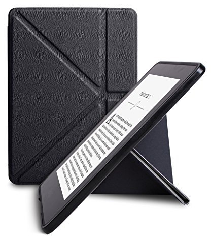 WALNEW Amazon Kindle Voyage Hülle, Leichteste und Dünnste Hochwertige Lederhülle für Kindle Voyage mit Automatischer Aufwach/Ruhe-Funktion
