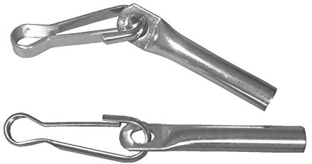 FKAnhängerteile 10 x Seilendverschluss mit Simplexhaken verzinkt für 8mm Seil