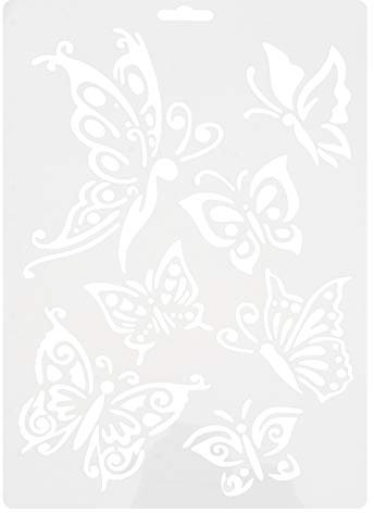 OUNONA Wiederverwendbare Hohle Malereischablonen, Stencil Schablonen Wiederverwendbar für Scrapbooking Fotoalbum, Kinder DIY Handwerk Scrapbooking Geschenkkarten, Kind