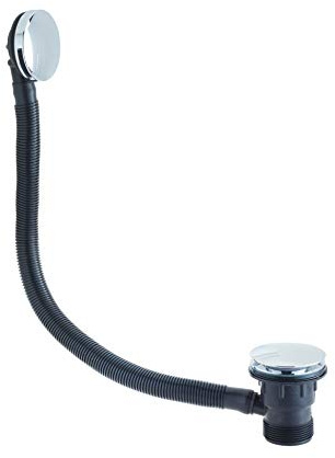 Bristan W BATH03 C Round Clicker Bath Waste with Overflow C, Chrome