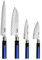 Monix Solid+ Set de 4 cuchillos japoneses, acero inoxidable