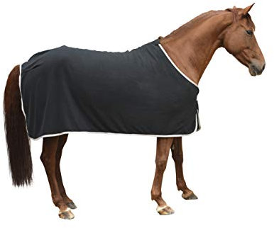 Covalliero Fleecedecke RugBe Economic schwarz, 165cm