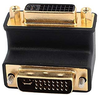 90 gradi DVI 24 5 maschio a DVI 24 5 connettore adattatore monitor ad angolo retto