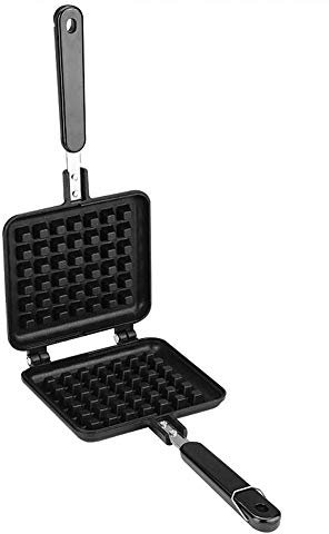 CANDeal Antihaft-Waffeleisenpfanne Für belgisches Waffel-Sandwich-Toaster-Frühstück auf dem Herd verwenden