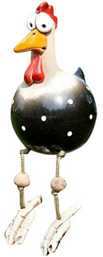 Huhn Gartendeko, Keramik Huhn Gartendeko, Tierfigur Gartenstecker Keramikfigur Handarbeit Ornament, Gartendeko Huhn Deko, Handarbeit Gartenstatue Dekorative Henne Huhn Dekoratives