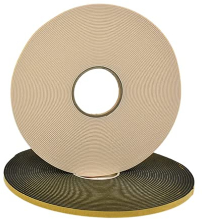 Global Self-Adhesive Double Sided Foam Tape |uPVC Foam Insulation Tape for Glazing, Insulating, Mounting & More (2mm, White)