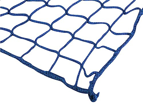 Seitenschutznetz 2x5m DIN Dachdeckerfangnetz Heunetz Anhängernetz Gerüst Größe/Farbe 5 x 2 m, Farbe: Blau