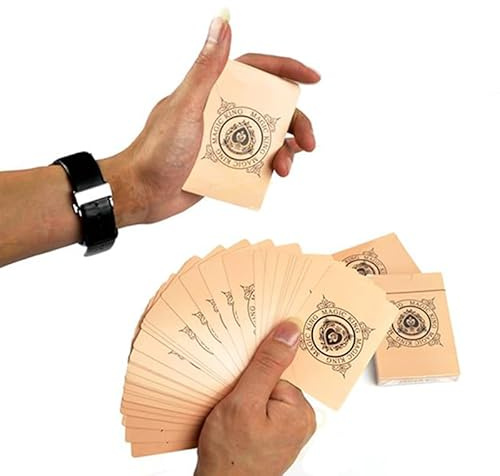 Manipulationskarten Zaubertricks Ultradünne Spielkarten Produktion Poker Magier Magier Zubehör Bühnenillusionen Gimmicks Mentalismus Requisiten (Flesh Back)