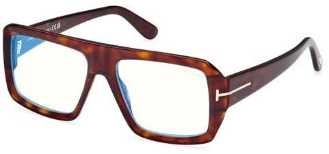 Tom Ford Brillen FT5903-B BLUE BLOCK DARK HAVANA 54/16/145 Herrenbrillen