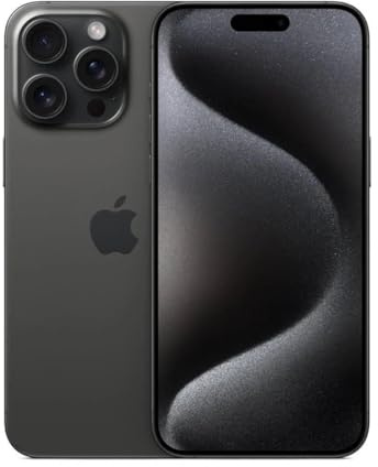 Apple iPhone 15 Pro Max, 1TB, Black Titanium - Unlocked (Renewed)