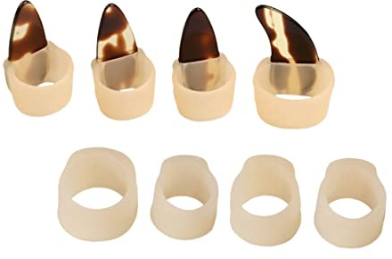 Toyvian 4stücke Guzheng Nagelschützer Anpassbare Fingerabdeckungen Für Komfortable Nutzung Teiliges Für Jugendliche Rechtshänder Hautfarbe Ergonomisches Design Für Optimalen Schutz