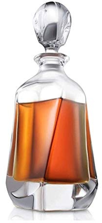 LeGDOr Estante para Botellas Estante para vinos Soporte para Copas de Vino Decantador de Vidrio de Whisky, decantador de Cristal sin Plomo de 700 ml Vasos de Whisky, hogar, restaurantes y