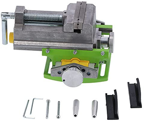 Präzisions Holzbearbeitungs-Schraubstock aus Aluminiumlegierung, 7,62 cm, Drehbare Doppelgriff-Einstellung, Maschinenschraubstock für Werkbank