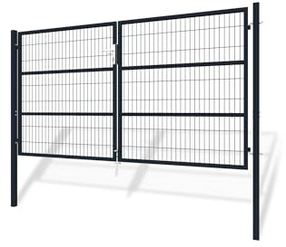Casanoov Portail battant grillagé 3m RAZO H.160cm Gris