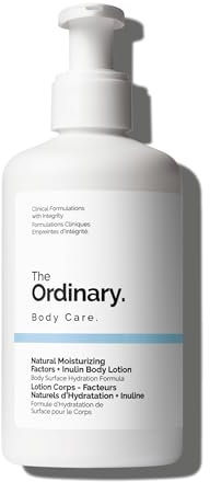 The Ordinary Natural Moisturizing Factors + Inulin Body Lotion, Lightweight Hydration for All-Day Moisture & Skin Barrier Support, 240ml
