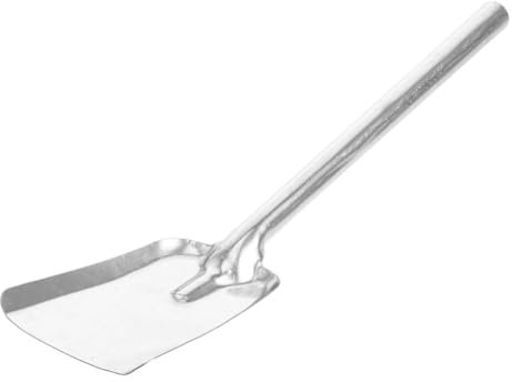 Housoutil Pala De Carbón Manual De Hierro Fundido Reforzado Grande, Mango Ergonómico De Fresno, Para Chimenea, Barbacoa y Jardín, Pala Para Cenizas y Limpieza