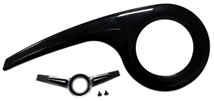 Hellery Universal Bicycle Chain Guard for 46T-52T Cycling Parts, Black