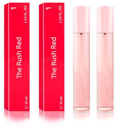 NAINA Damenparfüm Set The Rush Red 2x 33ml – Inspirierte Parfüm Damen – Parfümfläschchen Spray, Flakon Eau de Parfum – Einzigartiger Duft und Dufterlebnisse - Damendüfte Satz mit zwei 33ml