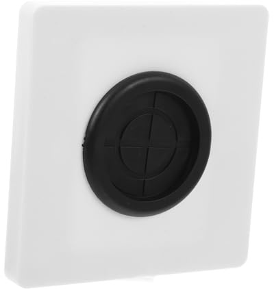 HOMSFOU Cubierta de Pared Tipo 86 para Tomacorrientes Orificio de 35mm, Fácil Instalación y Organización de Cables para Hogares en Color white de Material PC