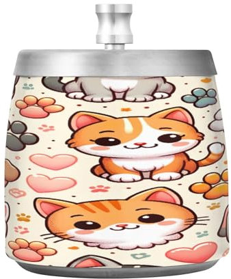 Contenitore per sigari in acciaio inox, grande posacenere per sigari per esterni, antivento