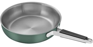 ZWILLING Pure Padella | Rotonda | Acciaio Inox 18/10 | Verde (28 cm)