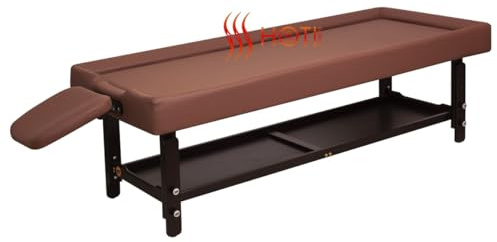 Veda SPA HOT!Zone professionelle ayurvedische Luxus-Massageliege mit beheizter Oberfläche, Ölrand und öl- und kosmetikbeständiger Polsterung