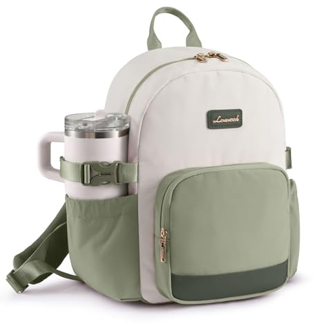 LOVEVOOK Rucksack Damen Klein, 11 Zoll Elegant Cityrucksack Kleiner mit großem Fach für Trinkflaschen, Mini Casual Daypack Backpack Women Modern Wasserdicht für Reisen Schule Arbeit Teenager Kinder