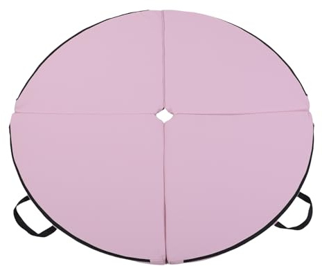 SENECESLI Tapis D'exercice de Pole Dance, Coussinets de Collision Ronds en PU EPE, Conception Pliable Légère pour la Maison, la Salle de Sport, le Yoga