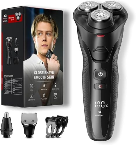 Electric Razor for Men: 3-in-1 Electric Shavers