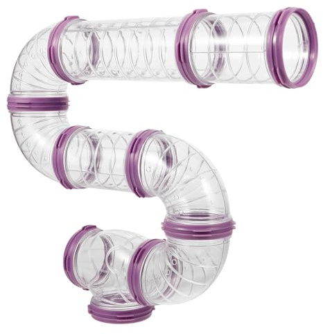 SHINEOFI Tunnels en Plastique pour Cage à Hamster, Ensemble DIY Robuste pour Promouvoir l'exercice des Gerbilles et Petits Animaux Leur Habitat
