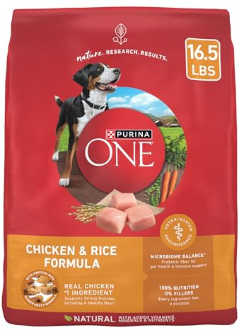 Purina ONE Chicken and Rice Formula Dry Dog Food - 16.5 lb. Bag